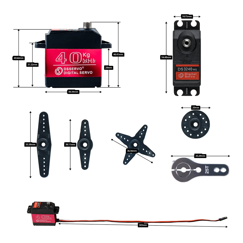 40KG Dsservo DS3240 대형 토크 디지털  - Rc Hobby Shops 리뷰 및 가격