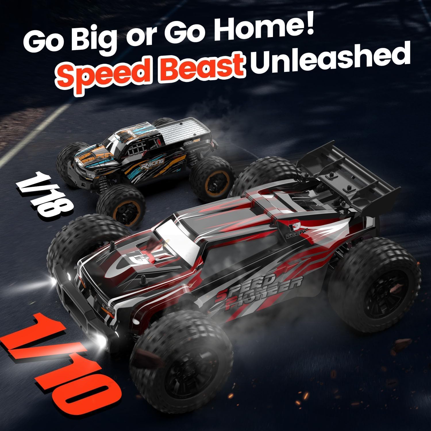 1:10 스케일의 대형 RC 자동차, DIY용 추가 외 - Rc Hobby Grade Monster Truck 리뷰 및 가격