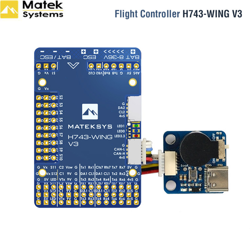 MATEK H743 WING V3 비행 컨트롤러 STM - Rc Plane Hobby Zone 리뷰 및 가격